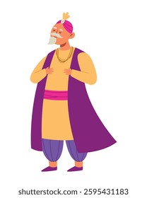 indian king with majestic look