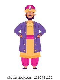 indian king with noble heritage