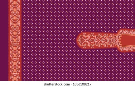 kurti indio cuello frontal - diseño de prospectos de bandhana geométricos