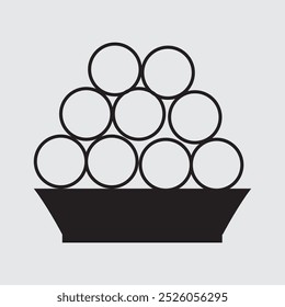 Indian Laddu and sweets icon. Laddu Bowl icon vector.