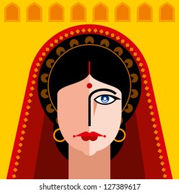 indian lady portrait