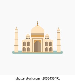 Indian Landmark. Flat vector illustration. 