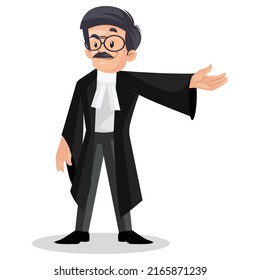 Indian Lawyer Pointing His Hand Vector Stock Vector (Royalty Free ...