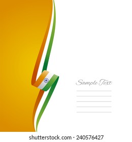 Indian left side brochure cover vector