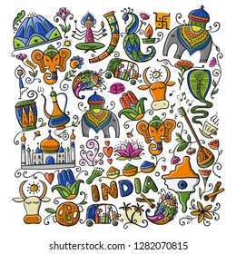 Indian lifestyle. Sketch for your design