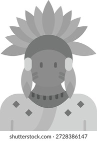Diseño de icono de Vector de línea india