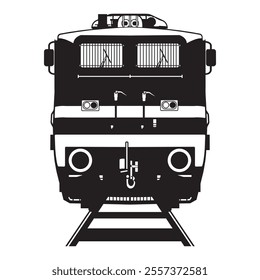 Indian Locomotive logo vector illustration - WAP