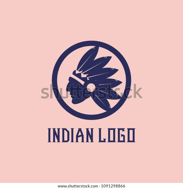 indian-logo-design-vector-de-stock-libre-de-regal-as-1091298866