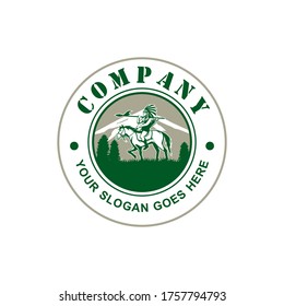 logotipo indio, vector de logotipo interior
