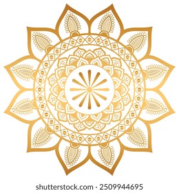 Indian Luxury Mandala Pattern Islamic Ornament and Luxury Mandala Gold Transparent Background In Islamic Arabesque Style For Invitation