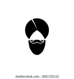 indian man with beard icon in India set