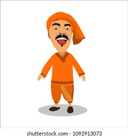 Indian Man Character