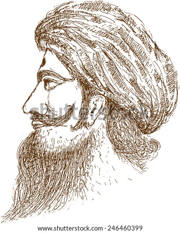 Indian man colour