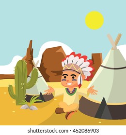 indian man to set up camp in desert
