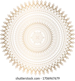 indische mandala Art Design Vektorillustration