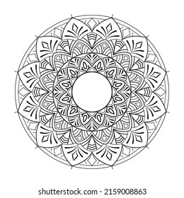 Indian mandala for laser cut