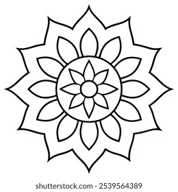 Indian Mandala Pattern – Symbolic and Sacred Art Design