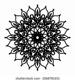 Cortar papel de textura de Mandala india.
EPS 10