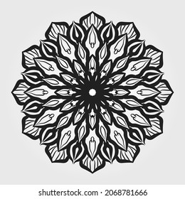 Indian Mandala Texture Paper Cut.
EPS10
