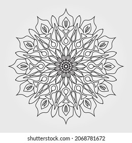 Indian Mandala Texture Paper Cut.
EPS 10