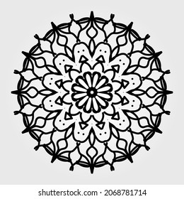 Cortar papel de textura de Mandala india.
EPS 10