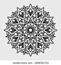 Indian Mandala Texture Paper Cut.
EPS 10