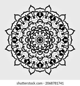 Cortar papel de textura de Mandala india.
EPS 10