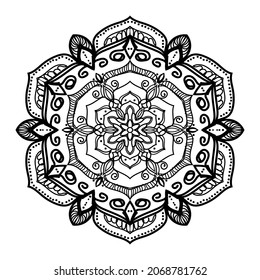 Cortar papel de textura de Mandala india.
EPS 10