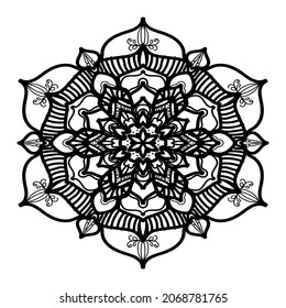 Cortar papel de textura de Mandala india.
EPS 10