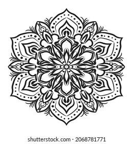 Cortar papel de textura de Mandala india.
EPS 10