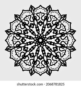 Indian Mandala Texture Paper Cut.
EPS 10