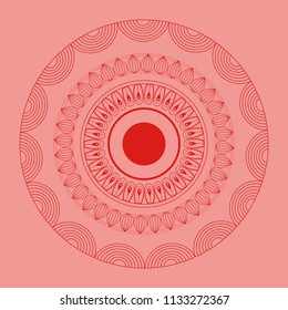Indian mandale emblem