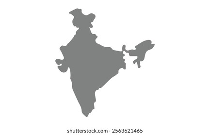 Indian map with regional states vector illustration background. Black, coffee white. Perfect for wallpapers, backdrop, poster, sticker, banner, label etc. India map with states .EPS 10 .