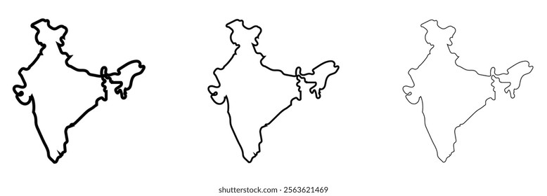 Indian map with regional states vector illustration background. Black, coffee white. Perfect for wallpapers, backdrop, poster, sticker, banner, label etc. India map with states .EPS 10 .