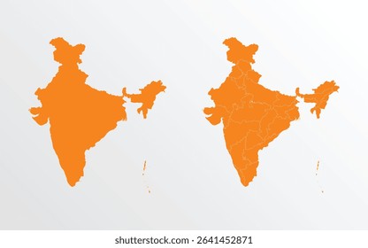 Indian Map Vector – Editable Political and Geographic Design