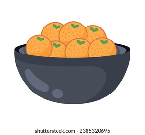 indian matar paneer vector isolated