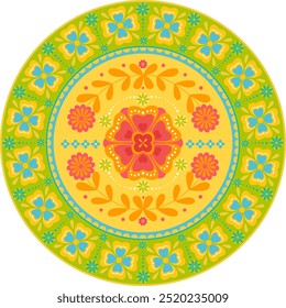 Indian mehndi style floral mandala. Use for print, wall art, digital design,calendars, postcard, greeting, cover
for diaries,notebook. Day of the Death or Hyspanic heritage month theme