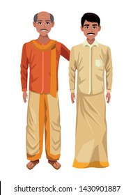 indian indian men man with moustache and bald man with moustache profile picture avatar cartoon character portrait vector illustration graphic design