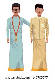 indian indian men man with moustache man with moustache and glasses profile picture avatar cartoon character portrait vector illustration graphic design