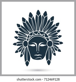 Indian men simple icon