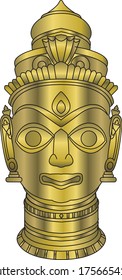 Indian metal mask designs for fabric/textile printing