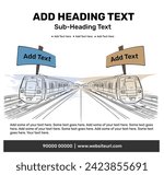 Indian Metro Train illustration concept