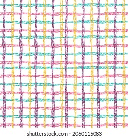 Indian, Mexican, folk pattern. Ethnic ornament on the carpet. vintage gingham texture.
