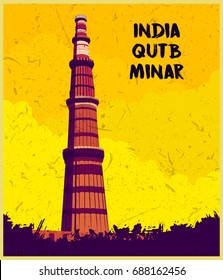 Indian monument  Qutub Minar