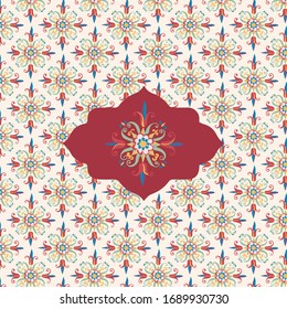 Indian Motif Design. Vector Prints. Background Wedding Backdrops. Wallpaper Print.