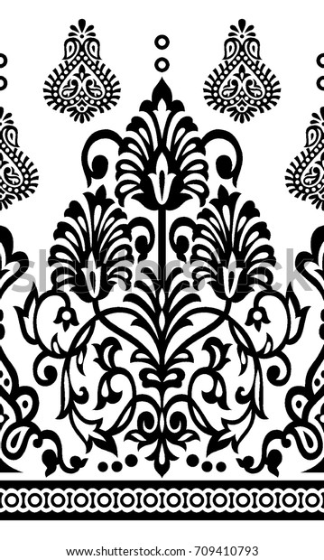 Indian Motif Vector Stock Vector (Royalty Free) 709410793 | Shutterstock