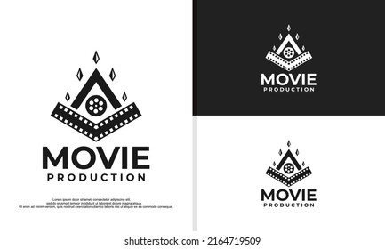indian movie logo design illutration