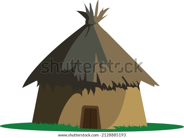 Indian Mud Hut poor\
people hut in village
