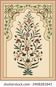 Indian Mughal arch background. Indian motif, Mughal motif background.