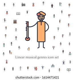 indian musician icon. musical genres icons universal set for web and mobile